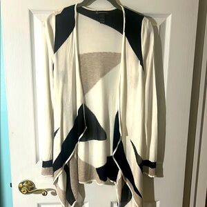 INC Chic Women's Sweater in Black and Cream. Size S